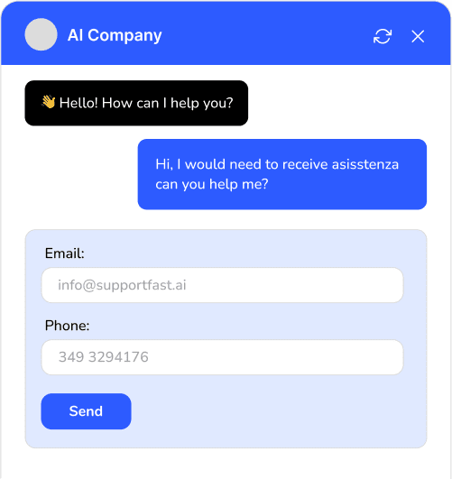 Esempio conversazione chatbot